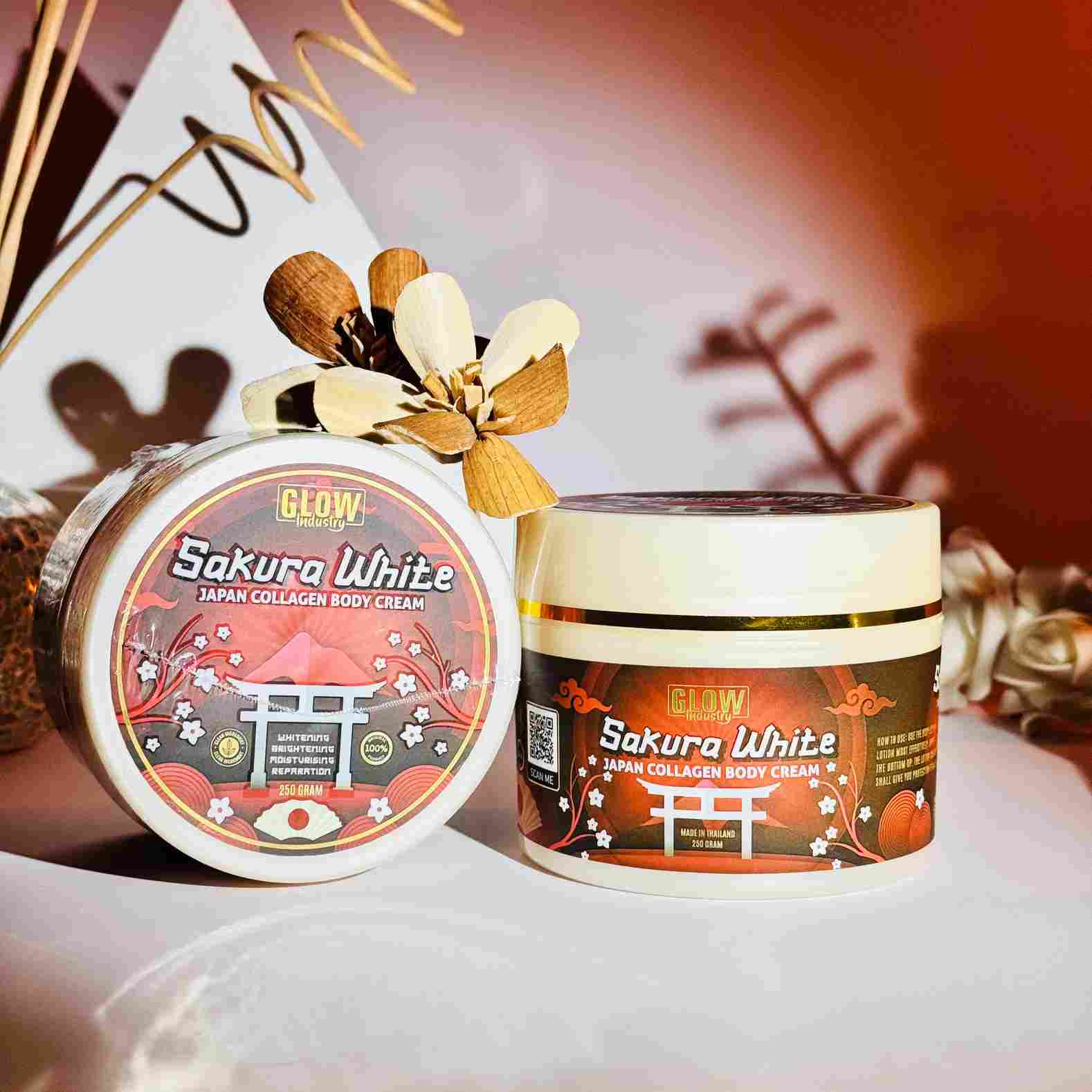 Glow Industry Sakura White Japan Collagen Body Cream